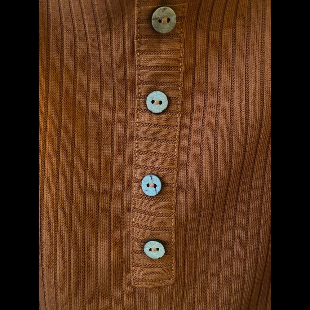 Orange Rue21 Button Tank - Picture 2 of 5